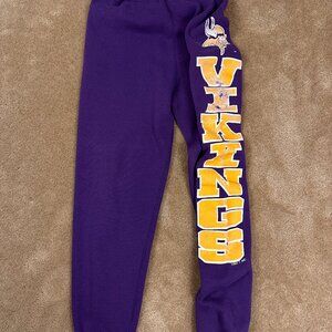 Vintage Minnesota Vikings Logo 7 Sweatpants Made In The USA Medium 90s Big Logo